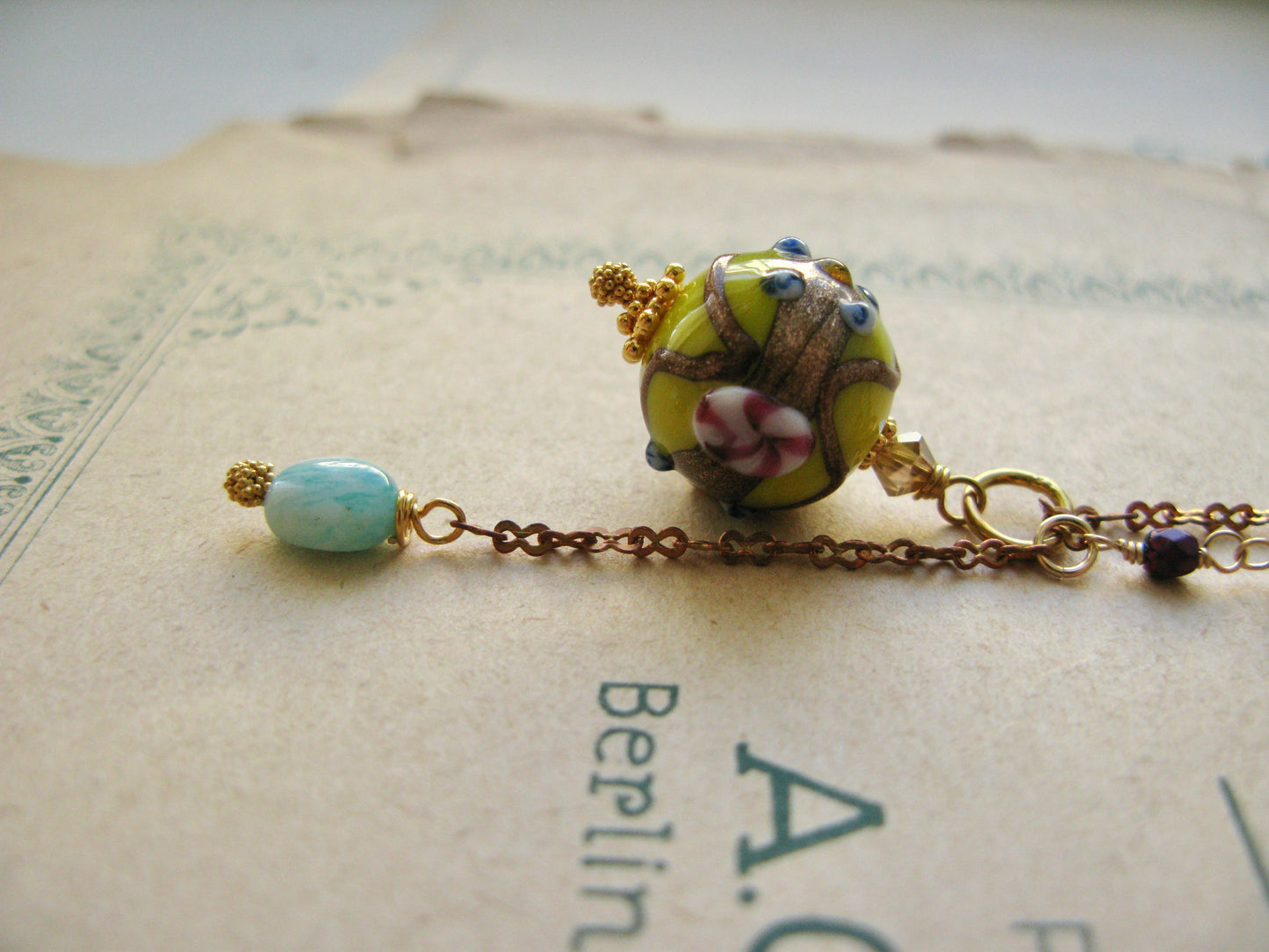 Farfalla necklace in lemon