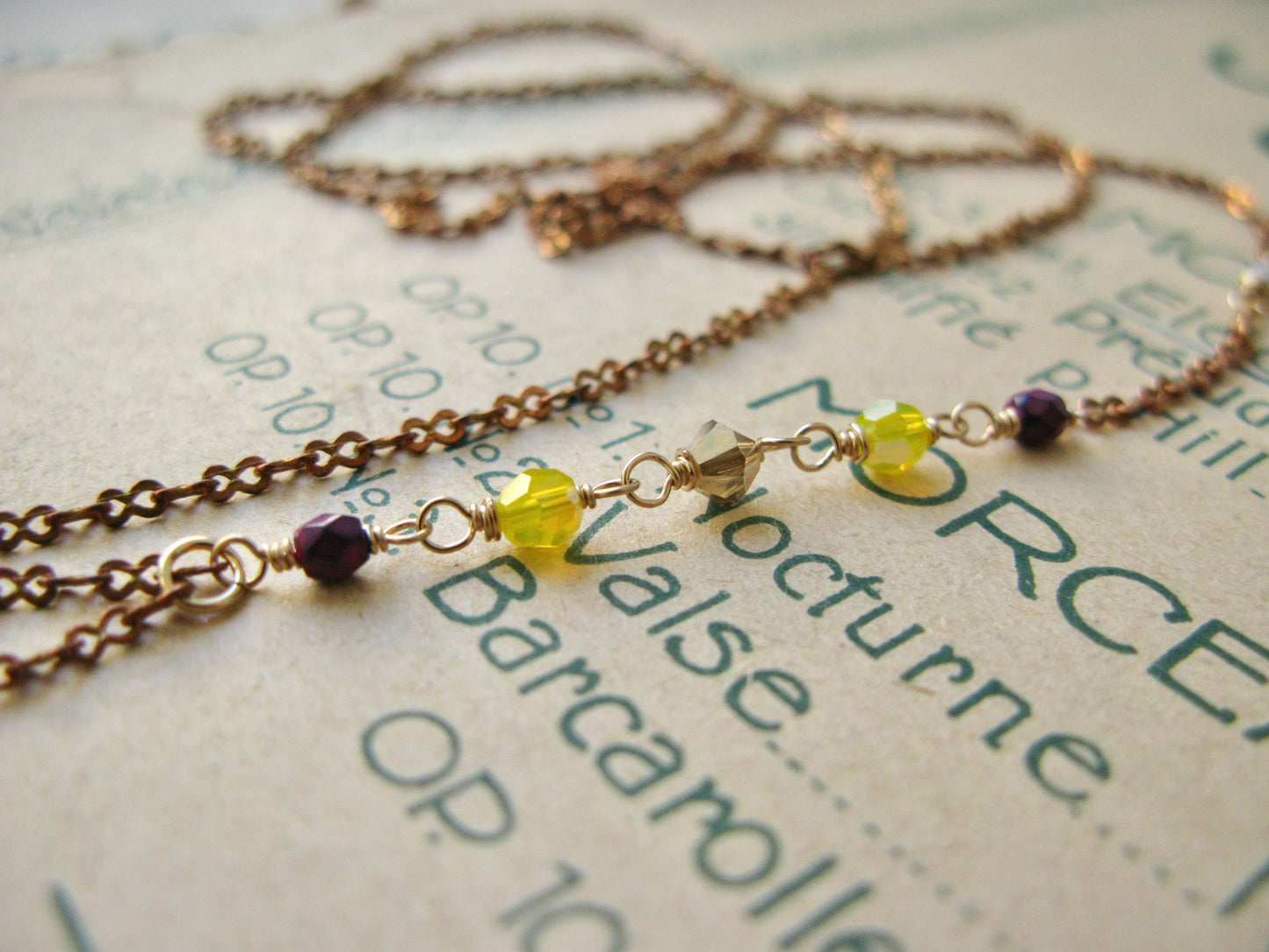 Farfalla necklace in lemon