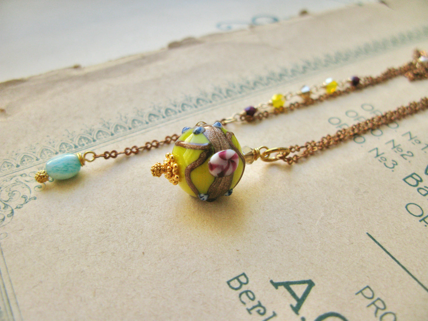 Farfalla necklace in lemon