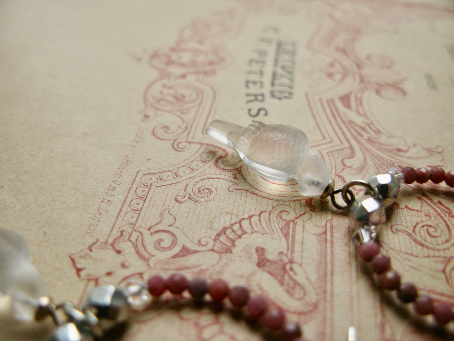 Liberté earrings with rhodonite