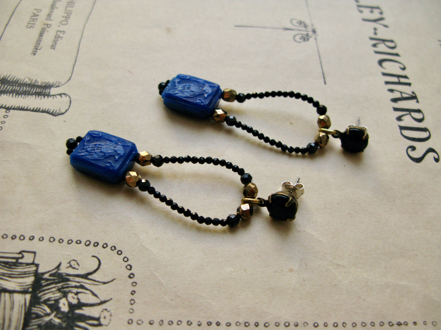 Blue Orient earrings