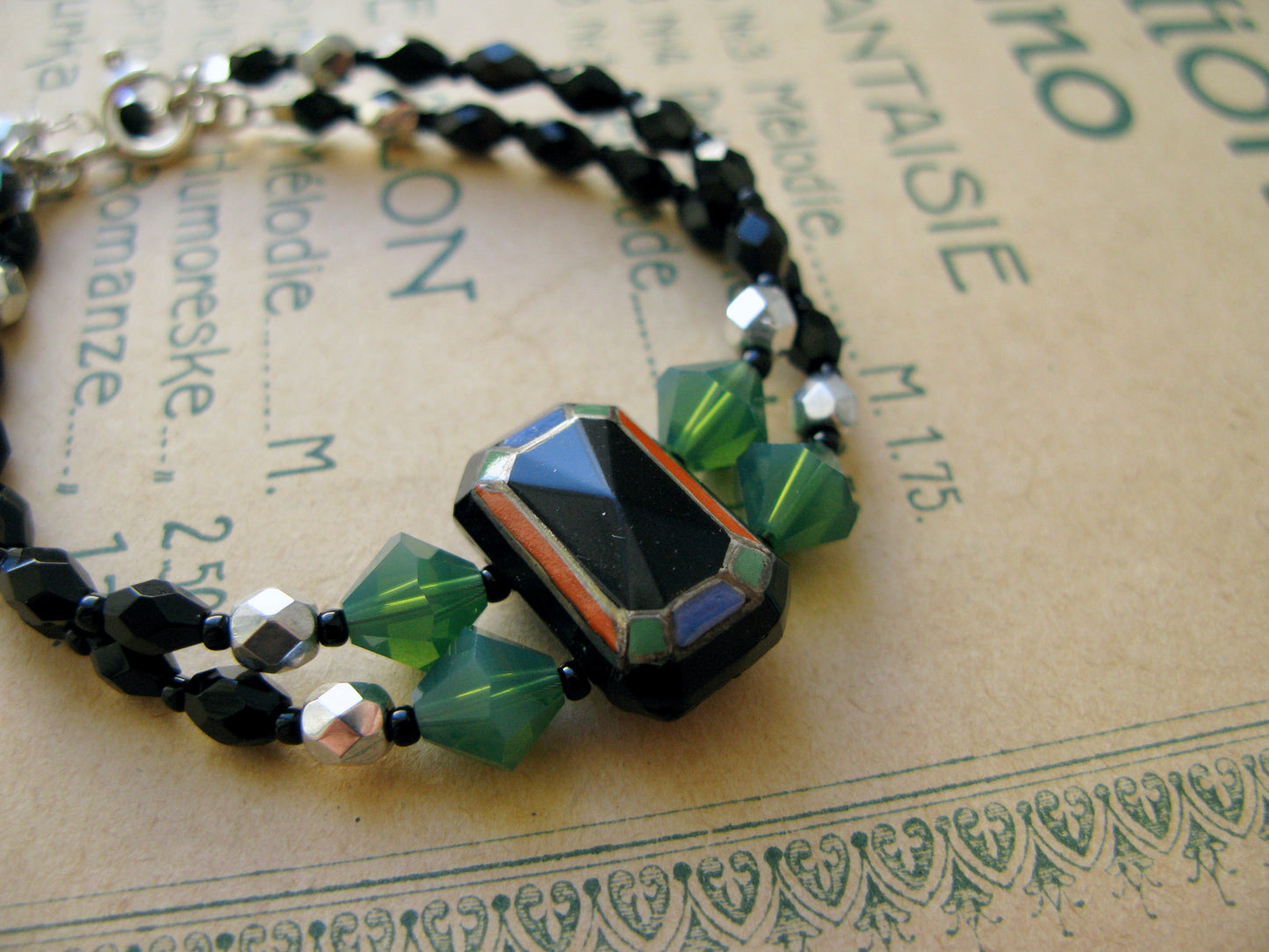 Voyage bracelet in black + silver