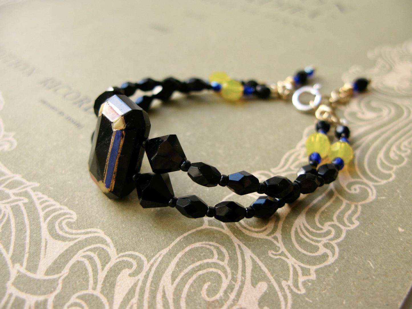 Voyage bracelet in black + gold