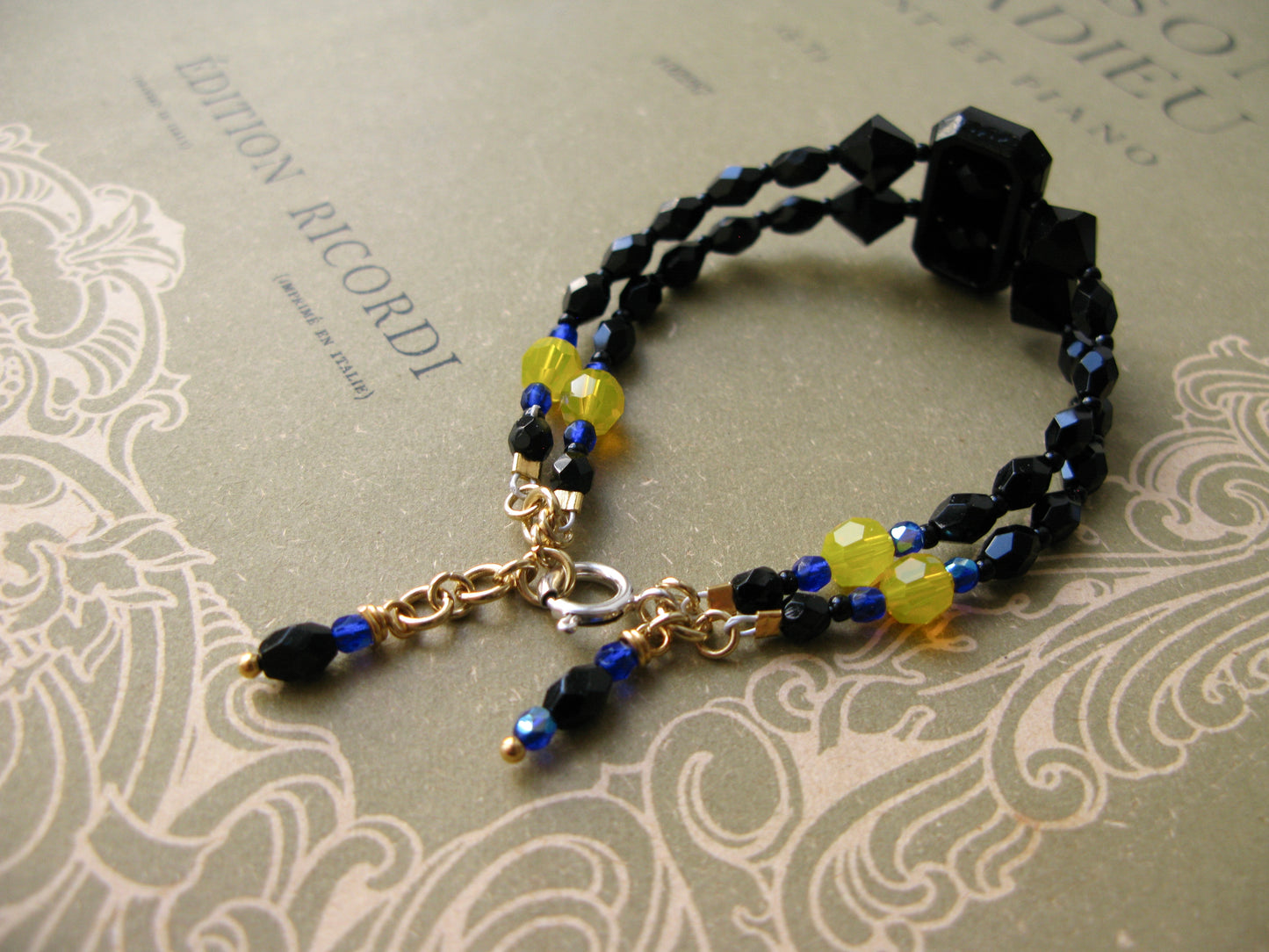 Voyage bracelet in black + gold