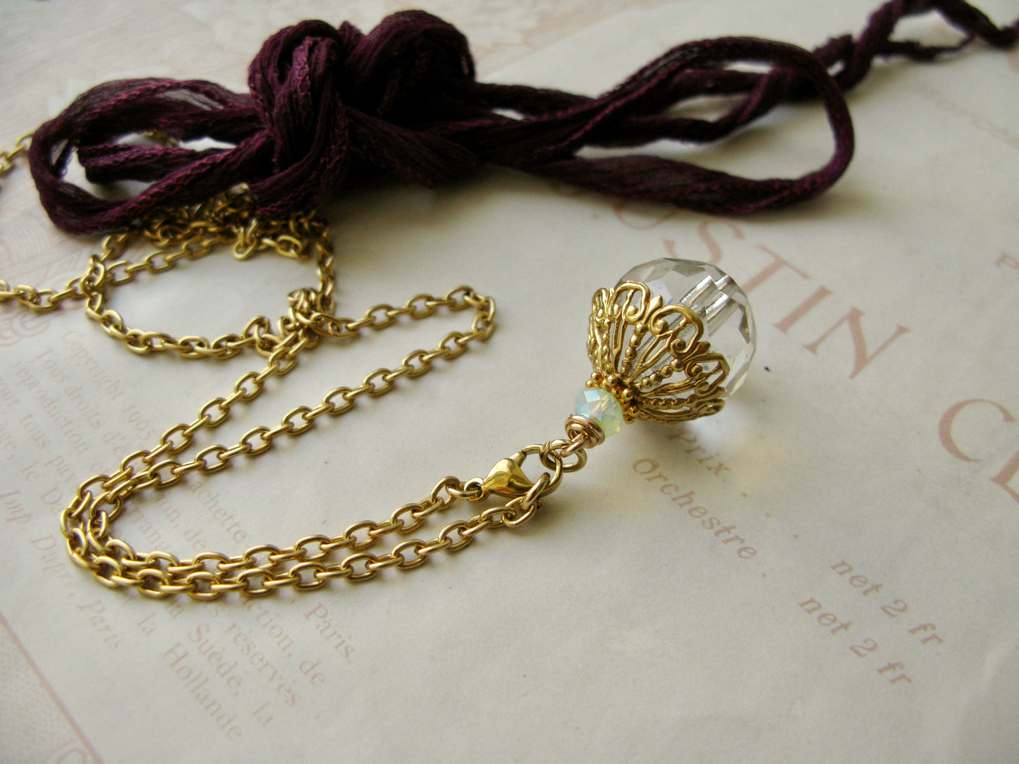 Morning Dew pendant necklace