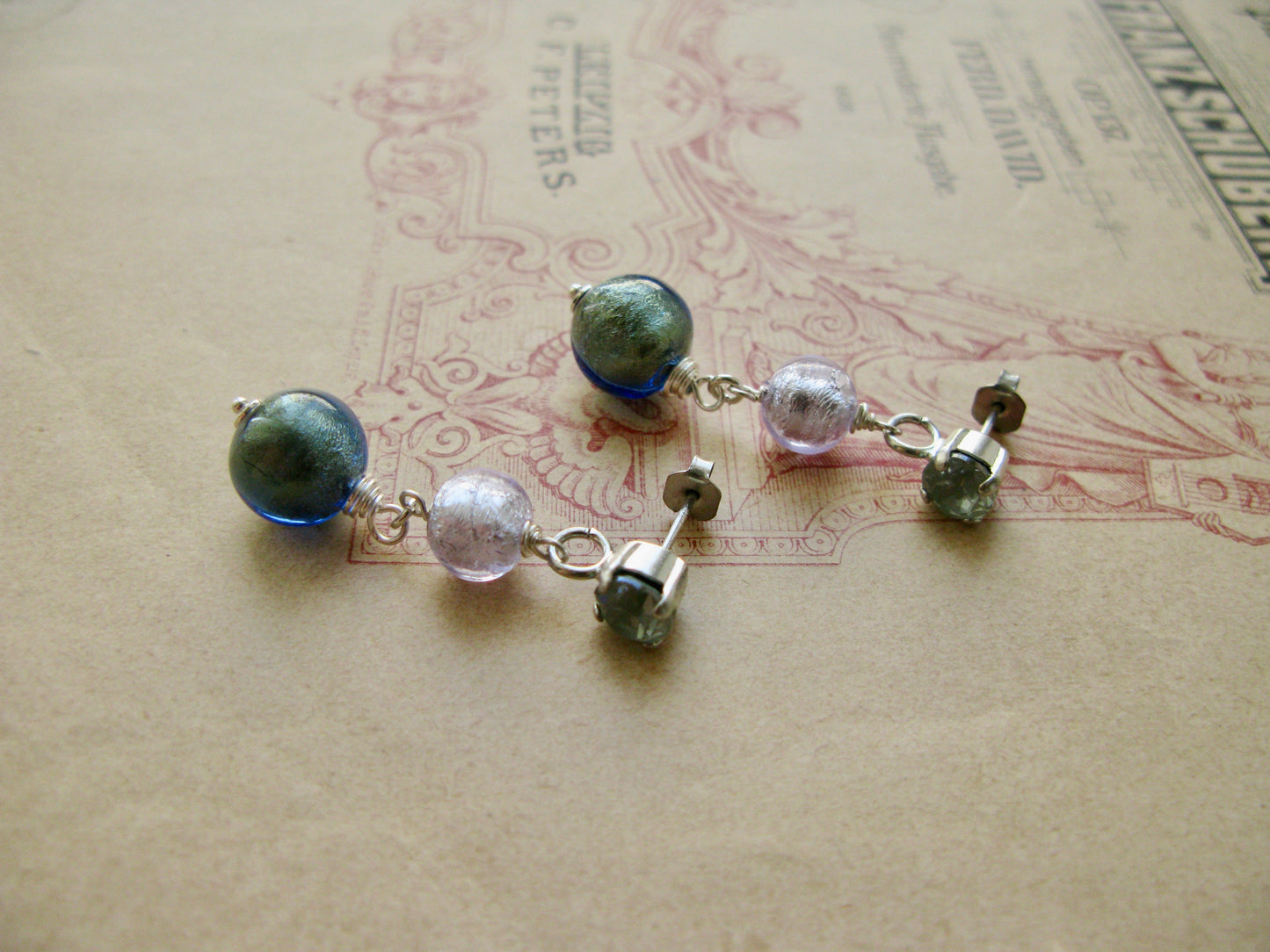 Arlecchino earrings Gelato Duo