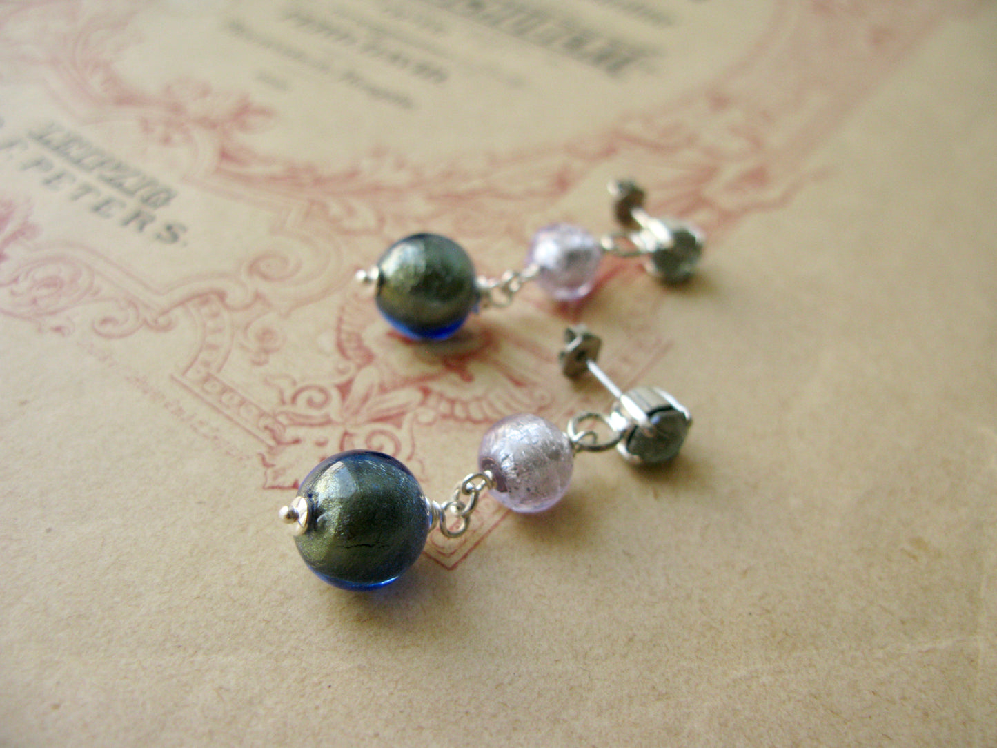 Arlecchino earrings Gelato Duo