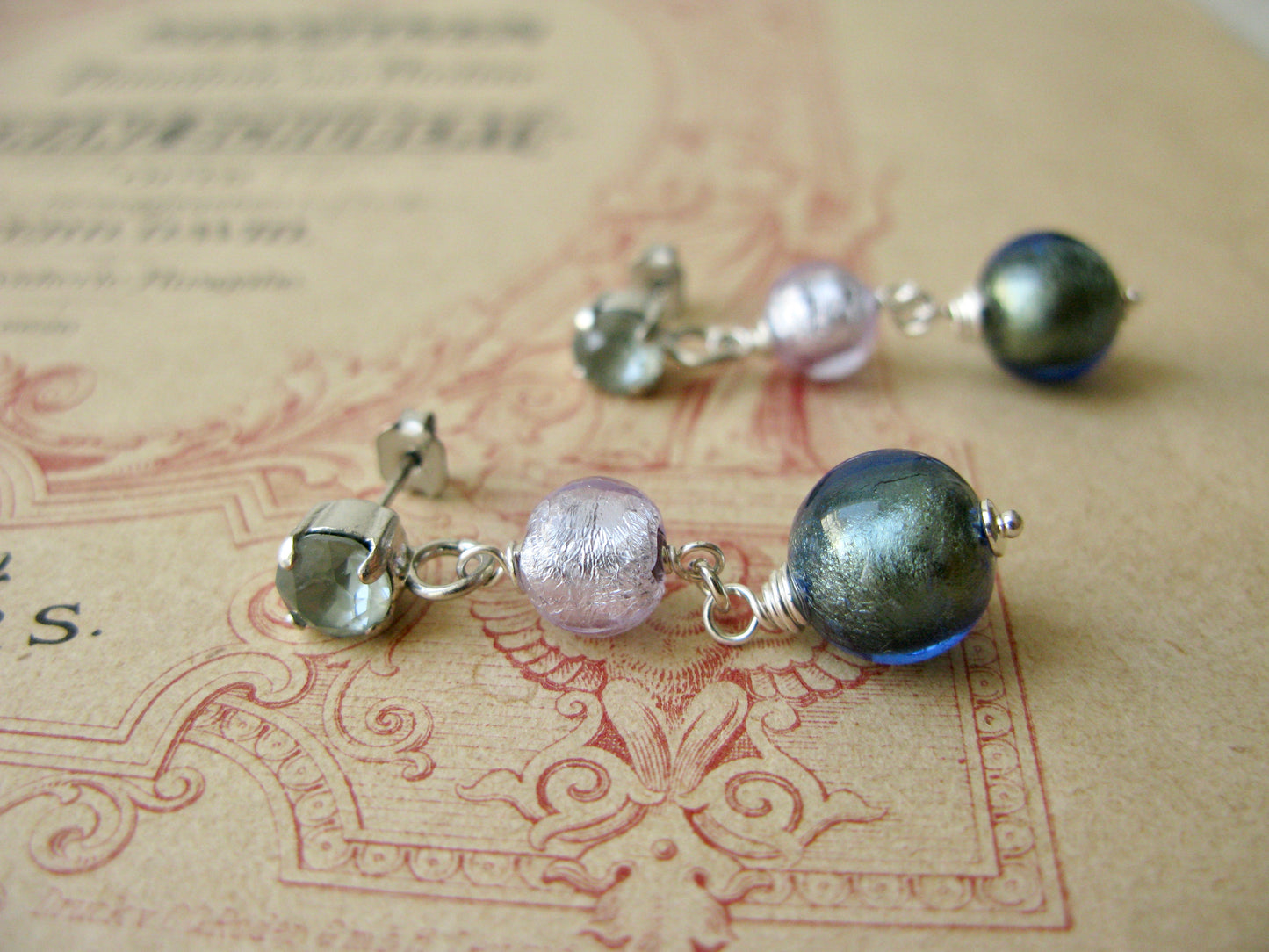 Arlecchino earrings Gelato Duo