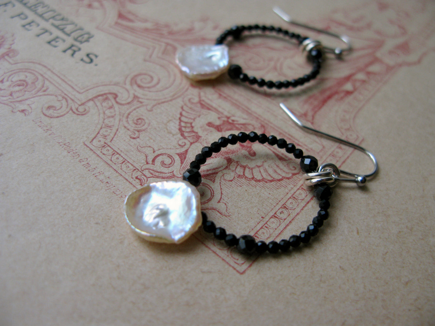 Cosmic medium hoop earrings