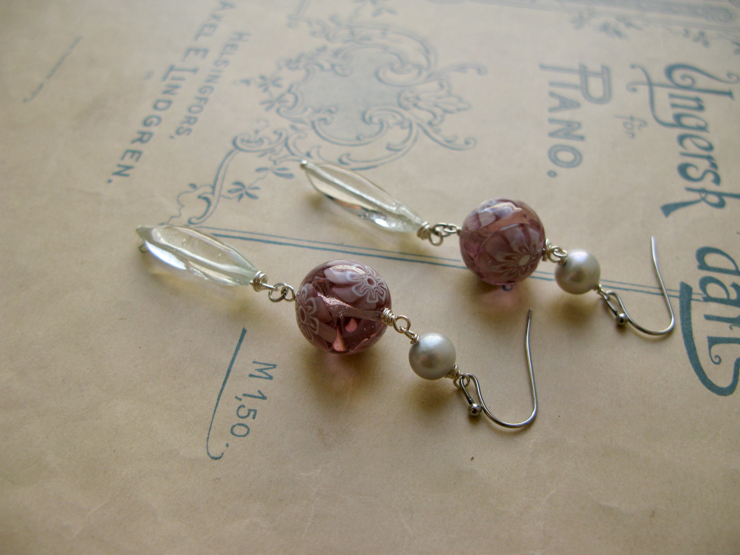 Summer's Day long earrings