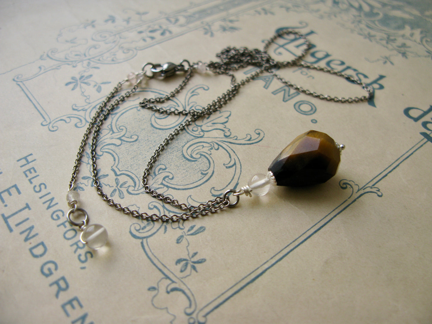 Tiger Rose necklace