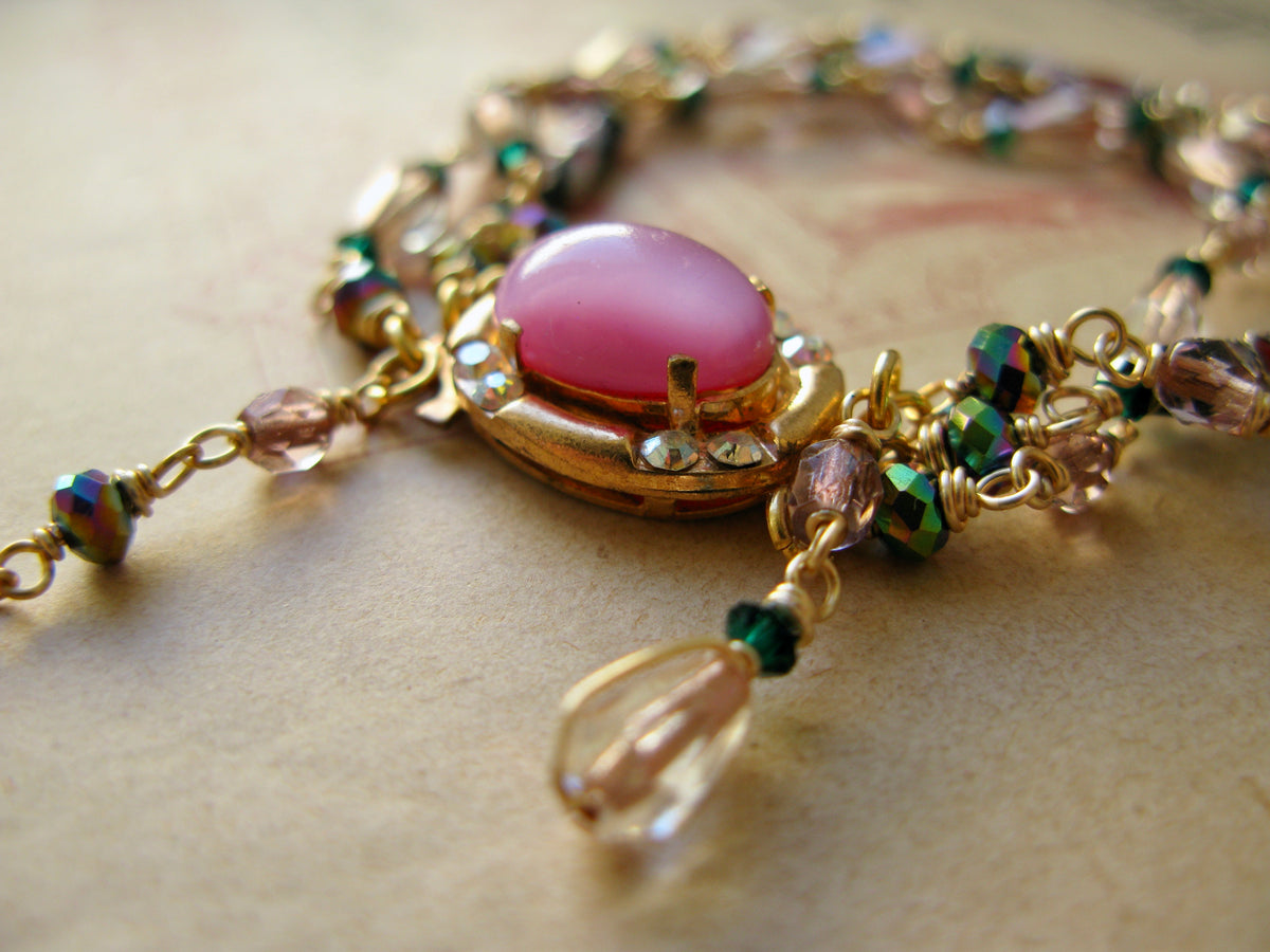 Queen of Hearts bracelet in rose
