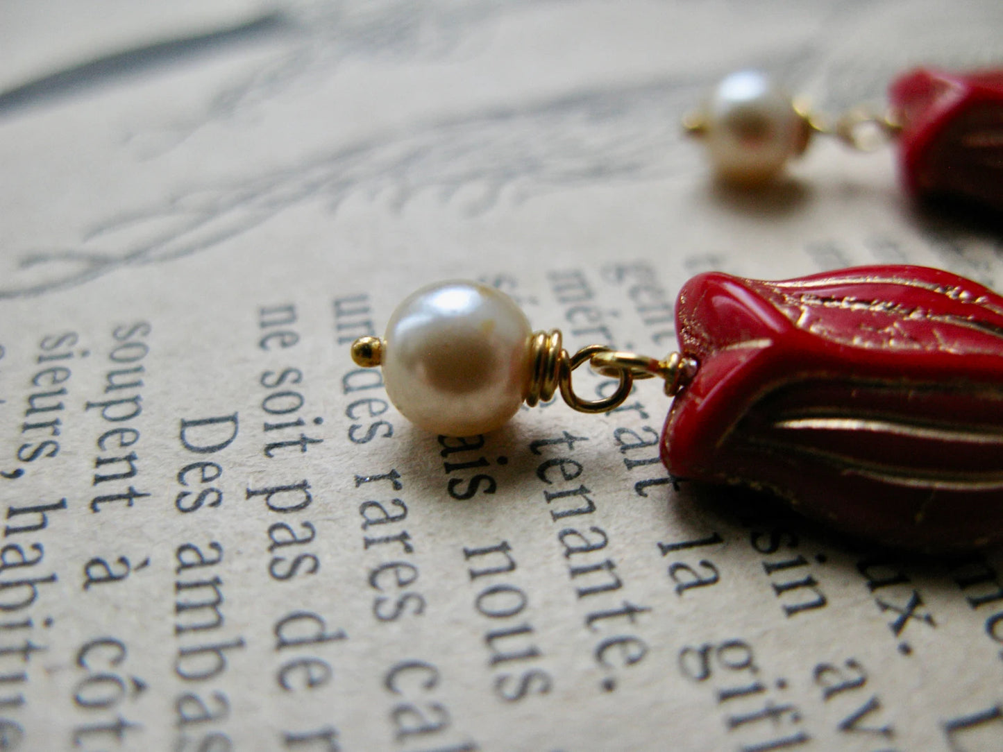Tulipes short earrings