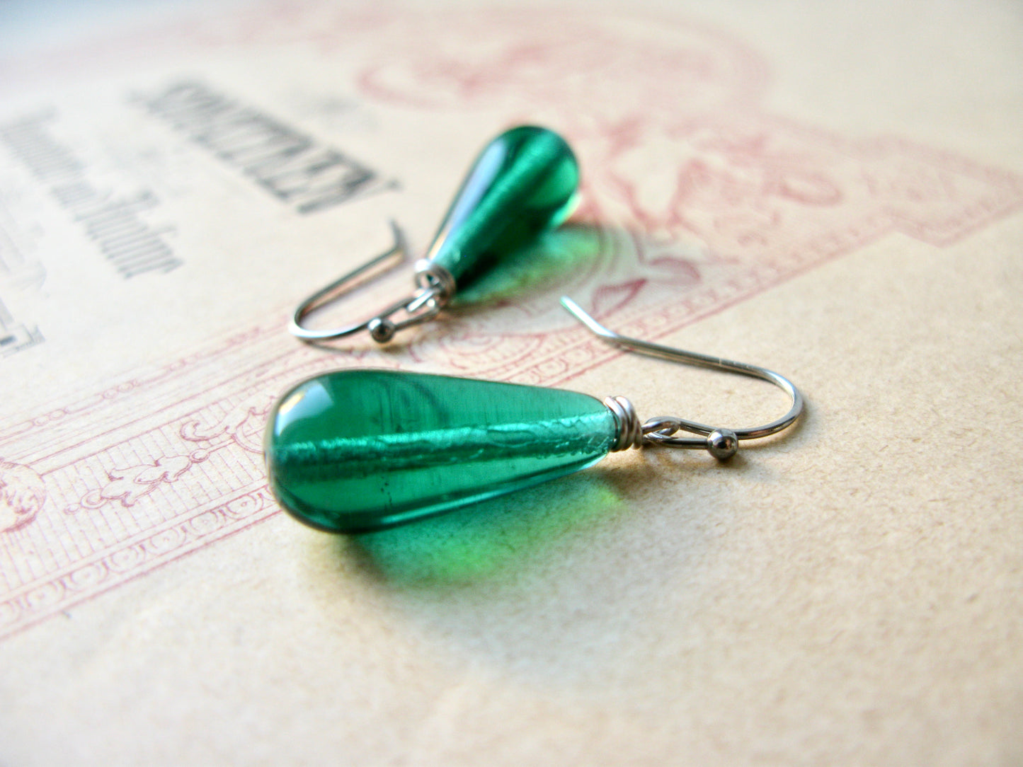 Verde short earrings