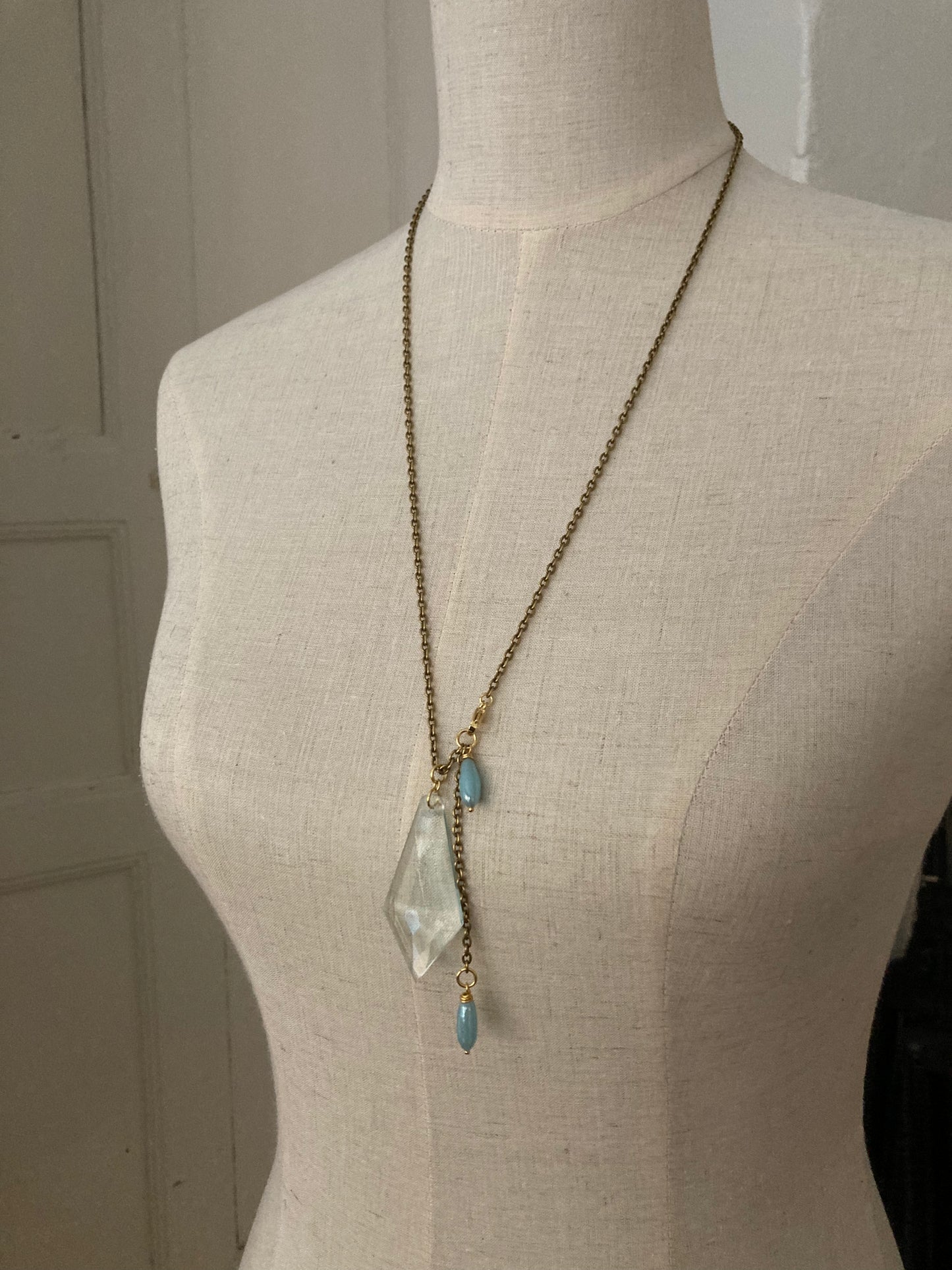 Aqua necklace
