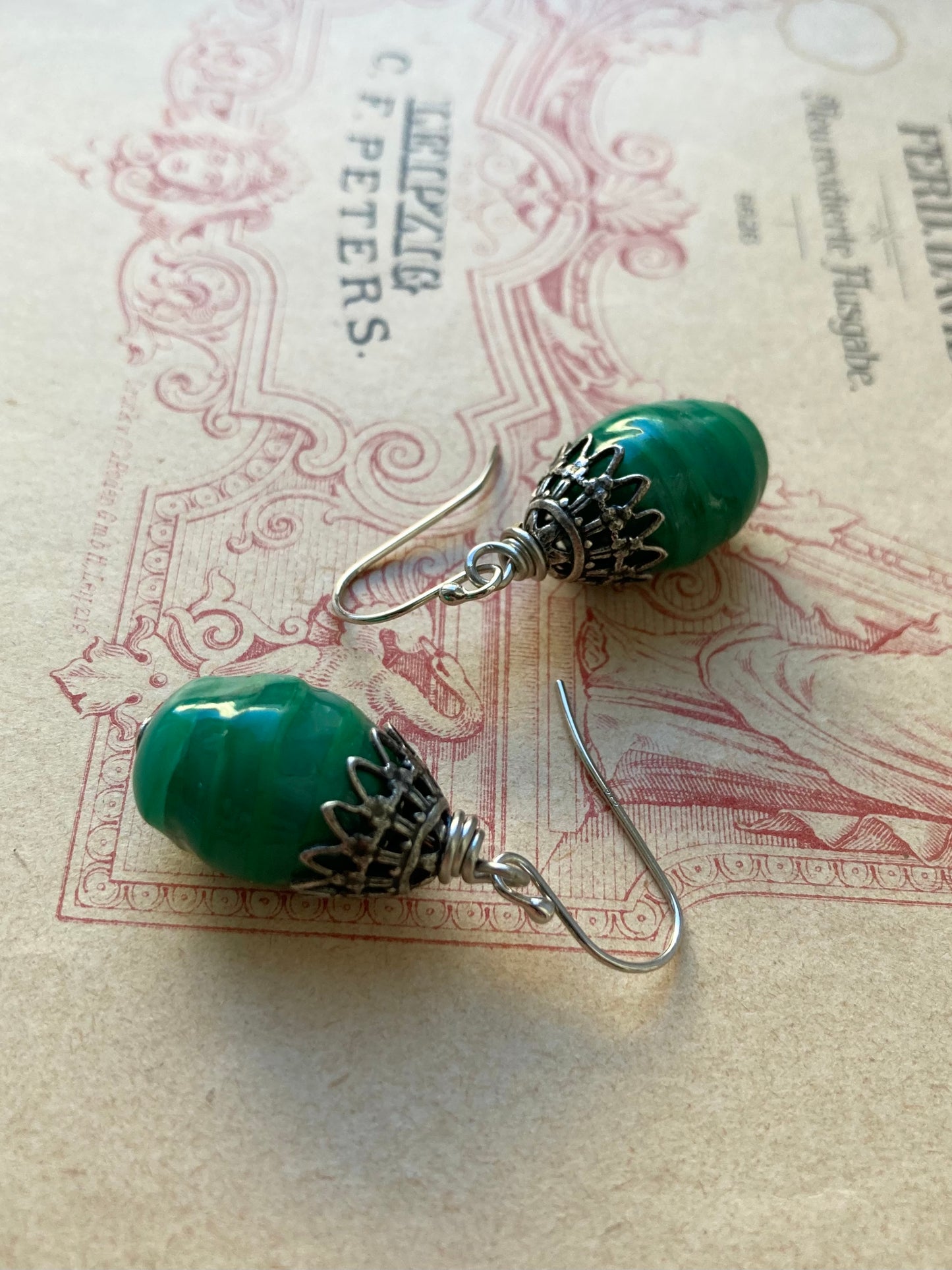 Étoile Verte earrings in silver