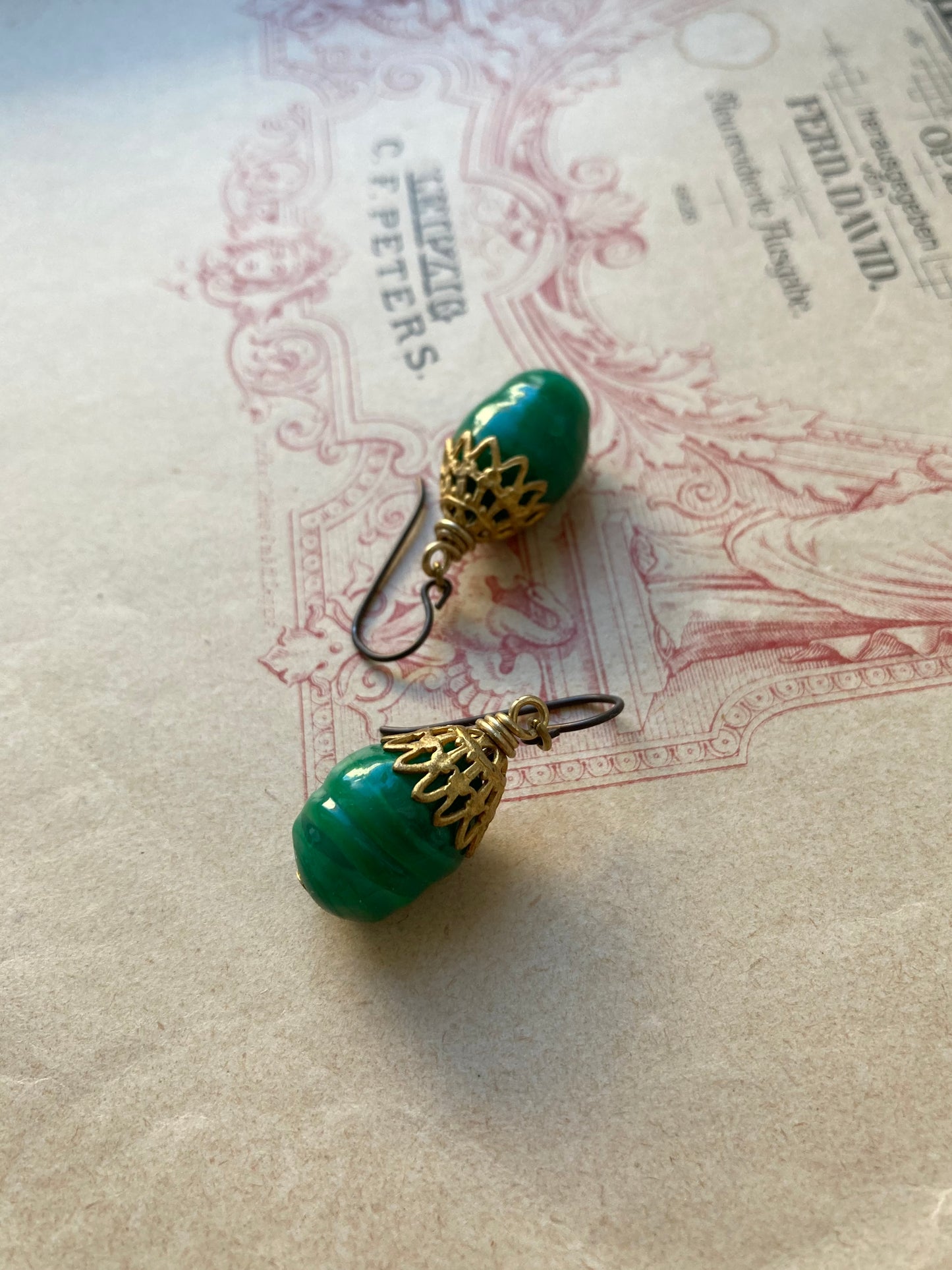 Étoile Verte earrings in golden