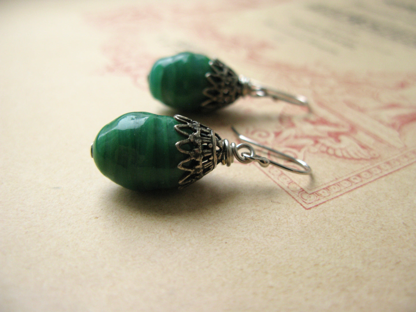 Étoile Verte earrings in silver