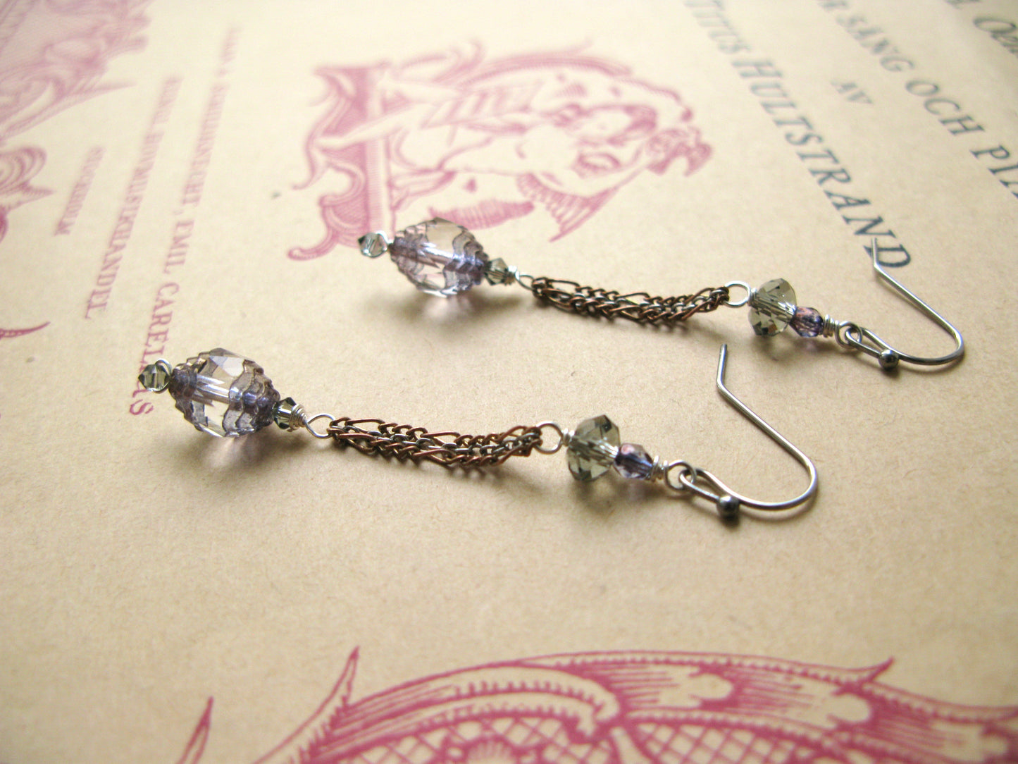 Lavender Mist earrings midi