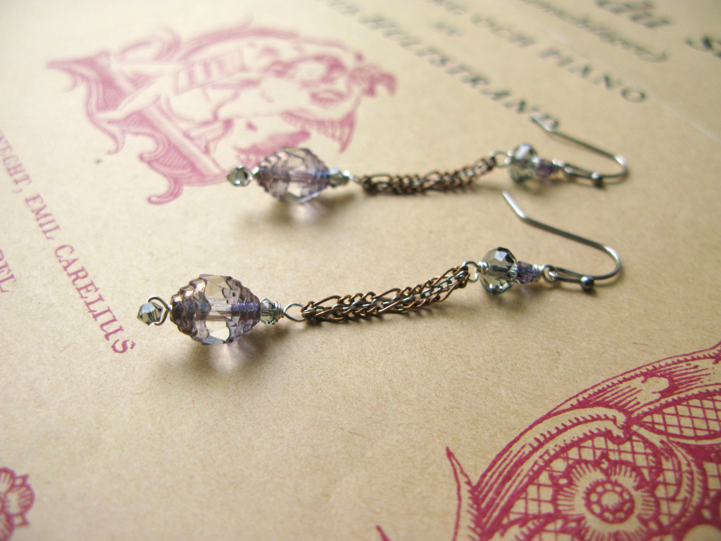 Lavender Mist earrings midi