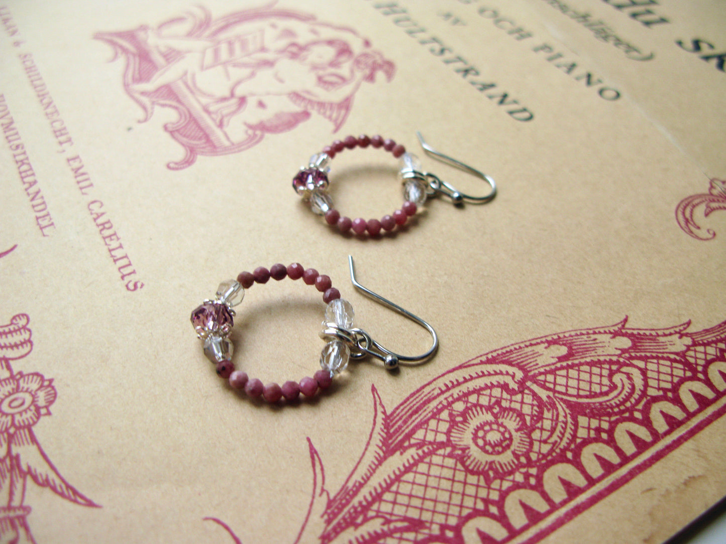 Virginie little hoop earrings in rose