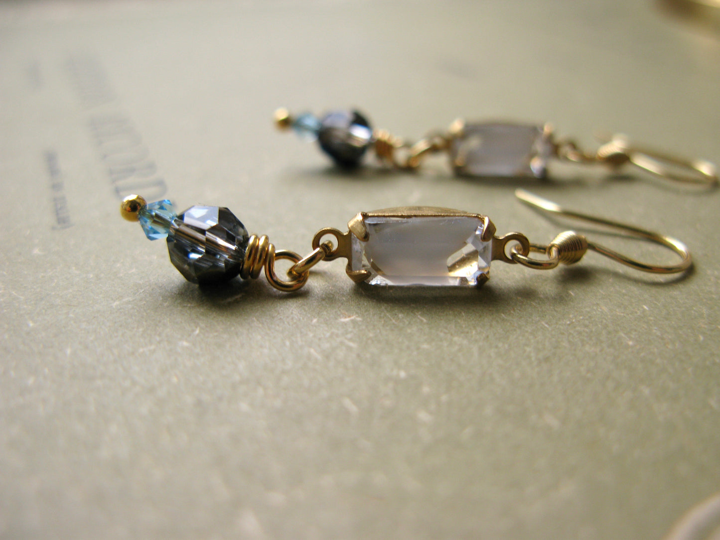 Mitzi mini earrings in ice blue