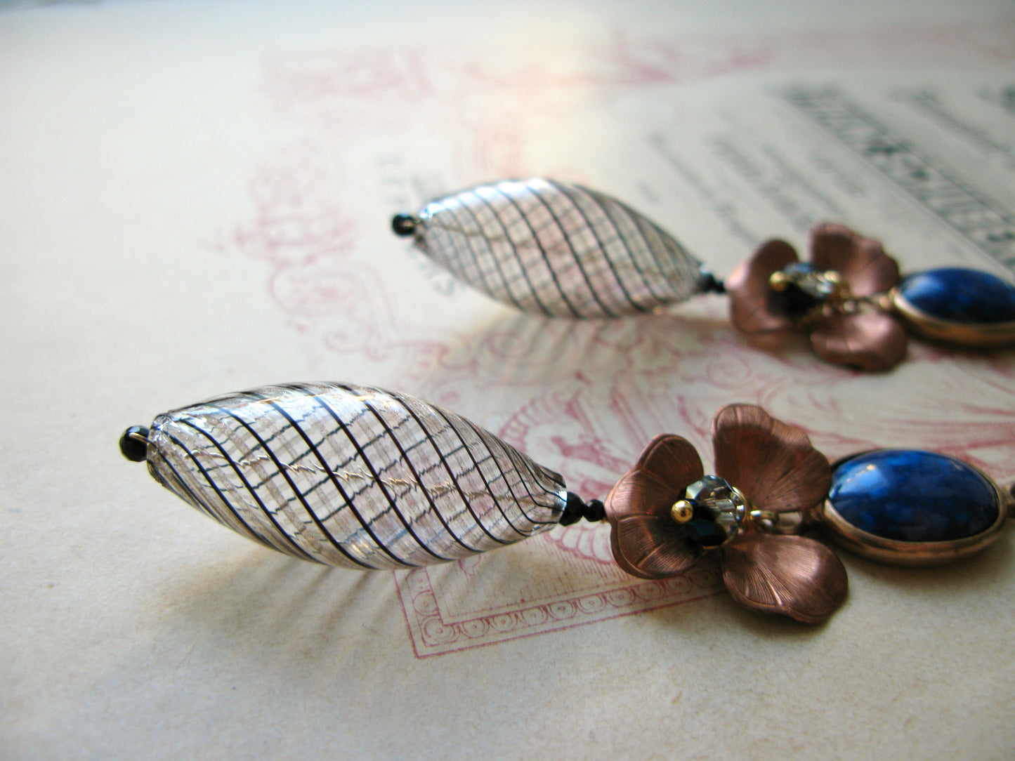 Arlecchino earrings Blu