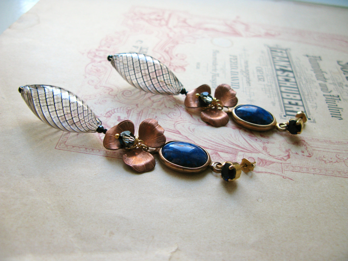 Arlecchino earrings Blu