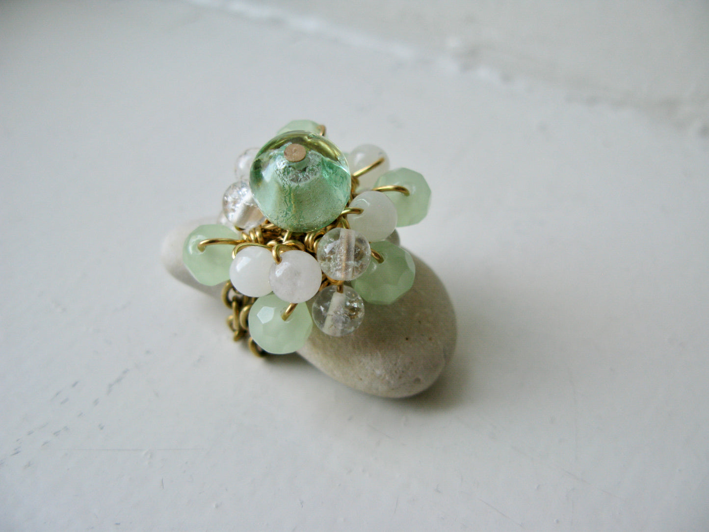 Bauble ring "Muguet"