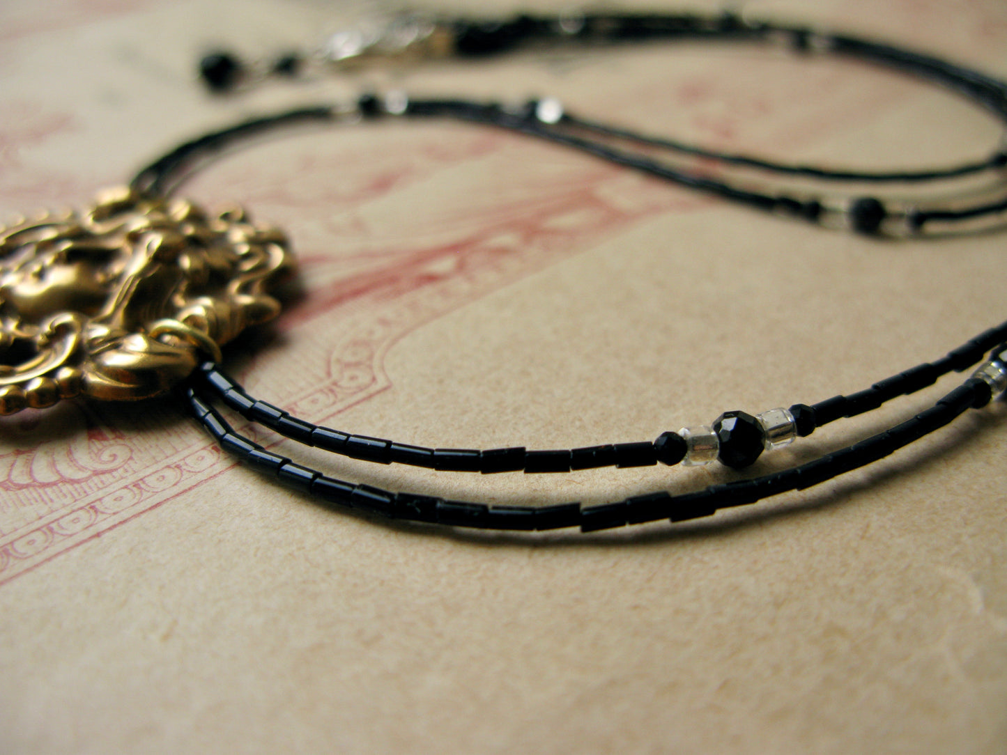 Arlecchino necklace Mascaron green