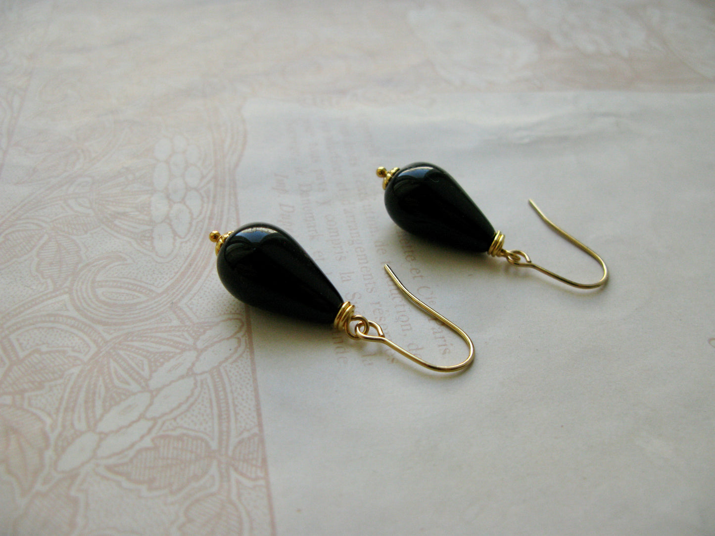Black Drop earrings