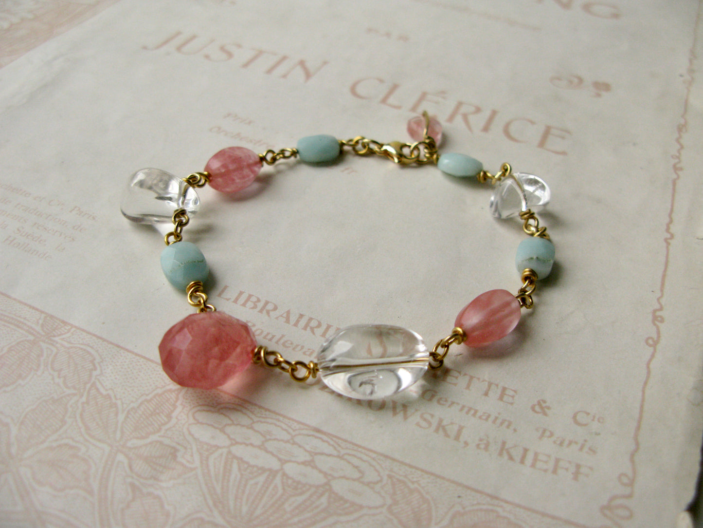 Set in Stone bracelet "Take me to the beach" mix