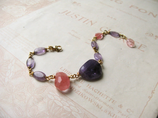 Set in Stone bracelet "Take me to the lavenders" mix