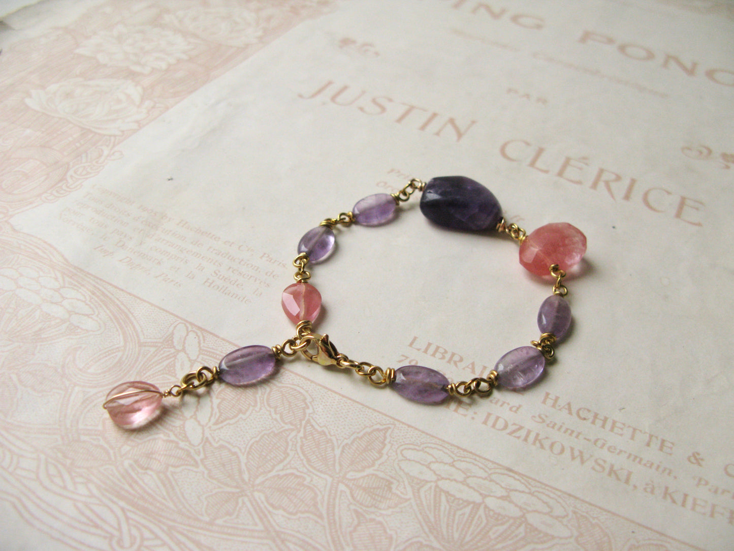 Set in Stone bracelet "Take me to the lavenders" mix