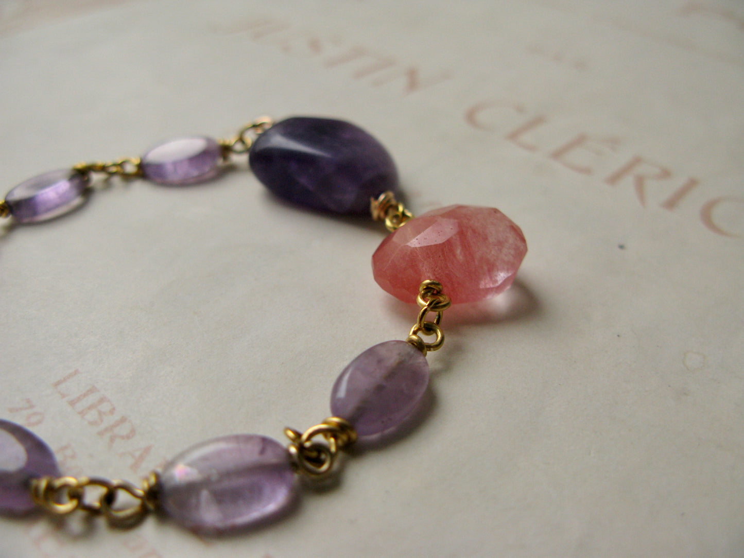 Set in Stone bracelet "Take me to the lavenders" mix