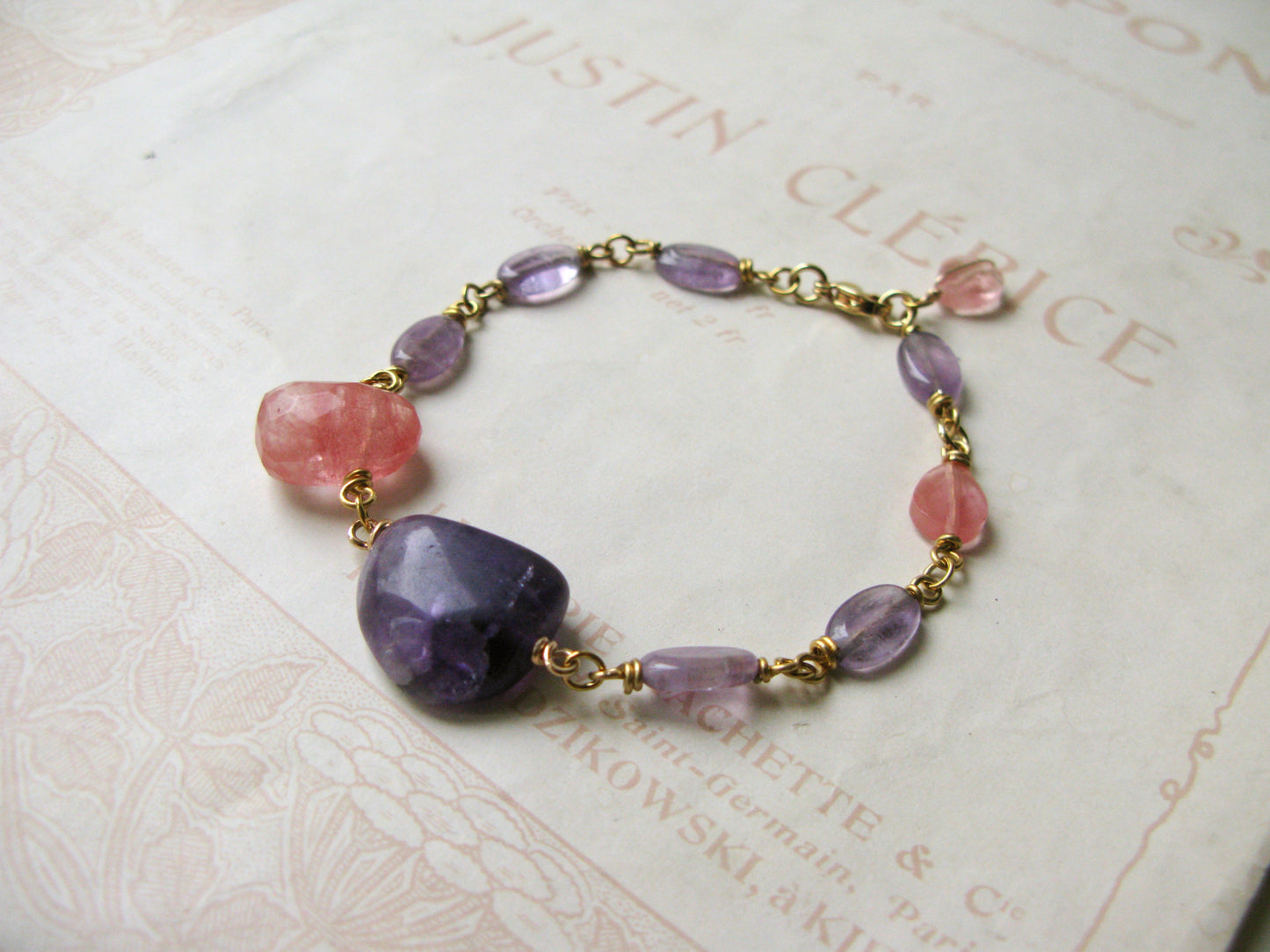 Set in Stone bracelet "Take me to the lavenders" mix