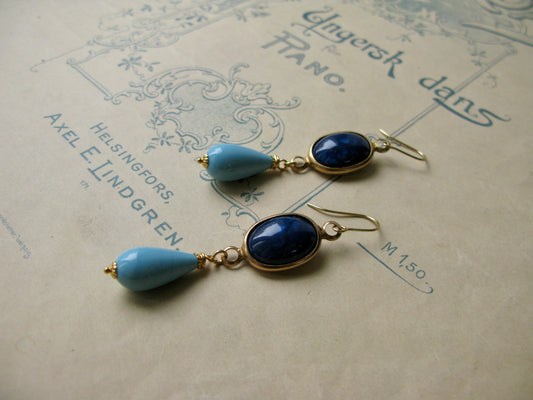 Azur long earrings