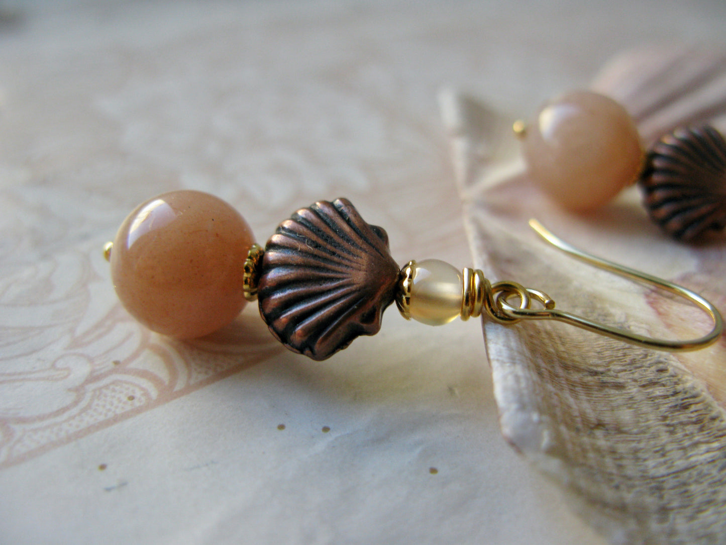 Aphrodite Seashell earrings