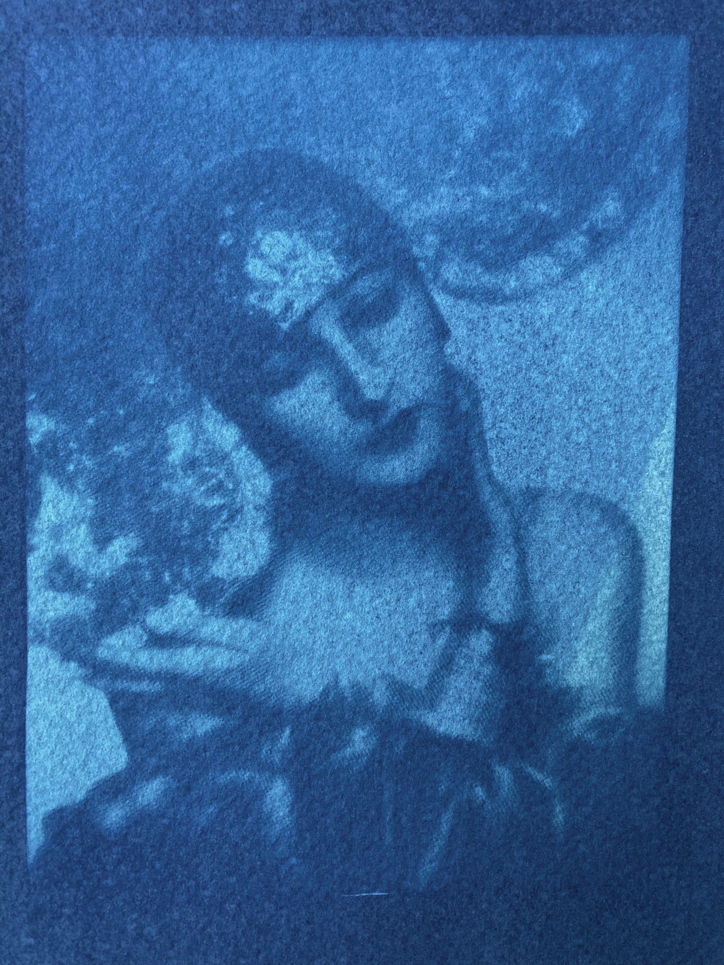 Cyanotype "Leila" version 2