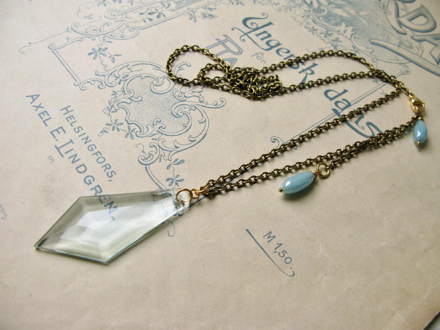 Aqua necklace