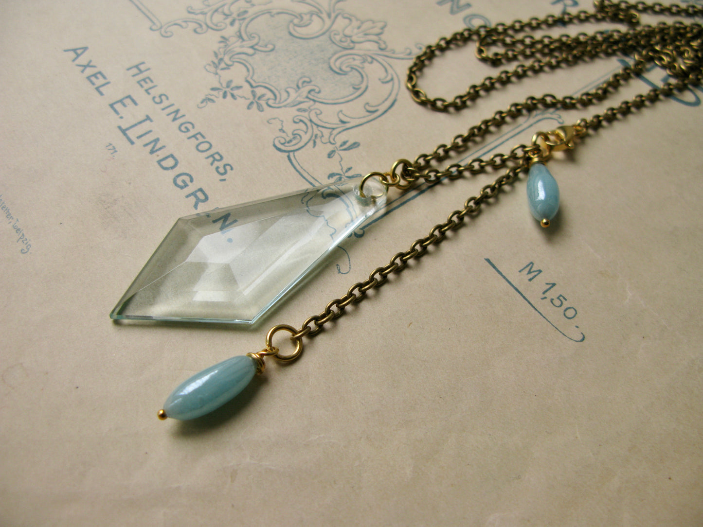 Aqua necklace
