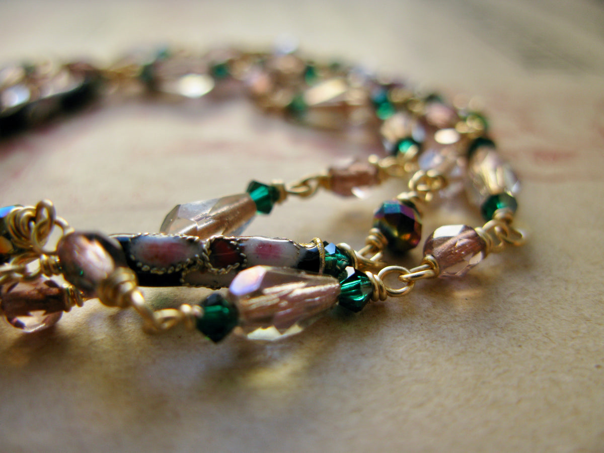Queen of Hearts bracelet in rose