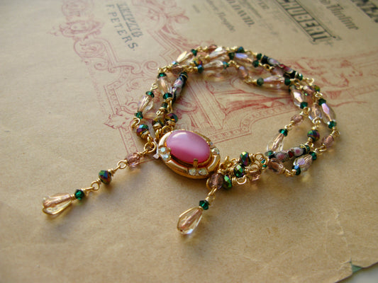 Queen of Hearts bracelet in rose