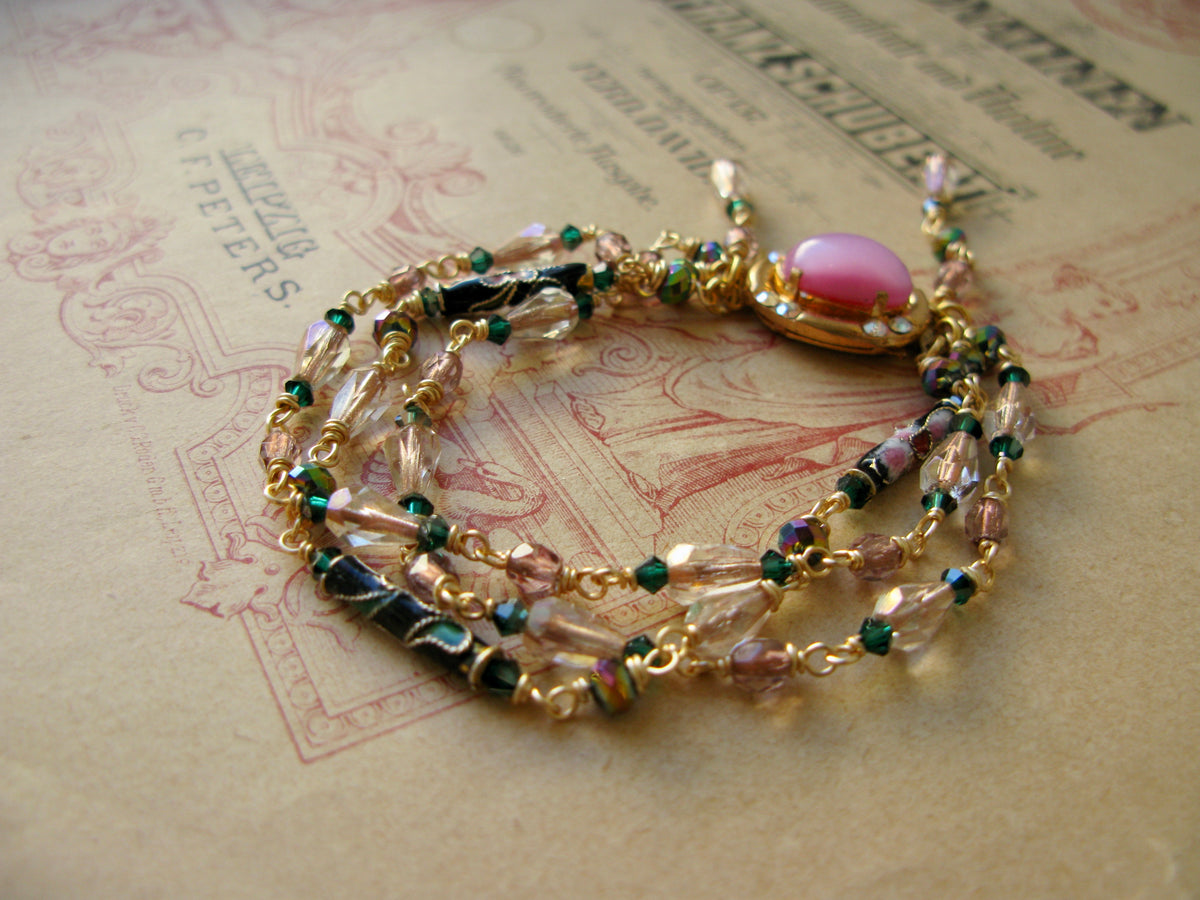 Queen of Hearts bracelet in rose