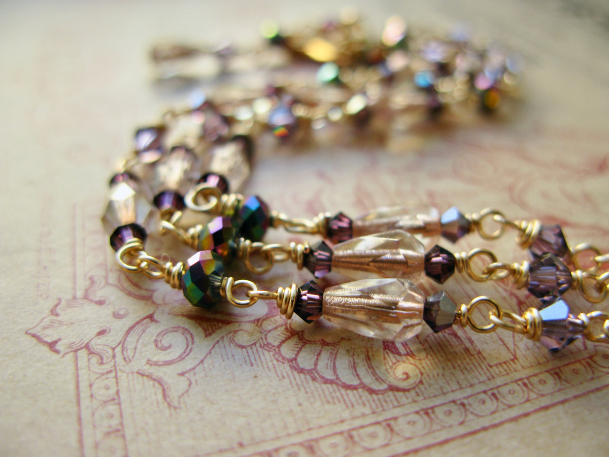 Queen of Hearts bracelet in champagne