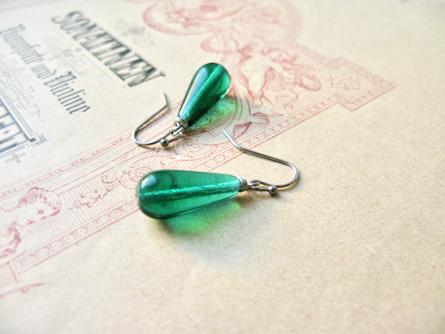 Verde short earrings