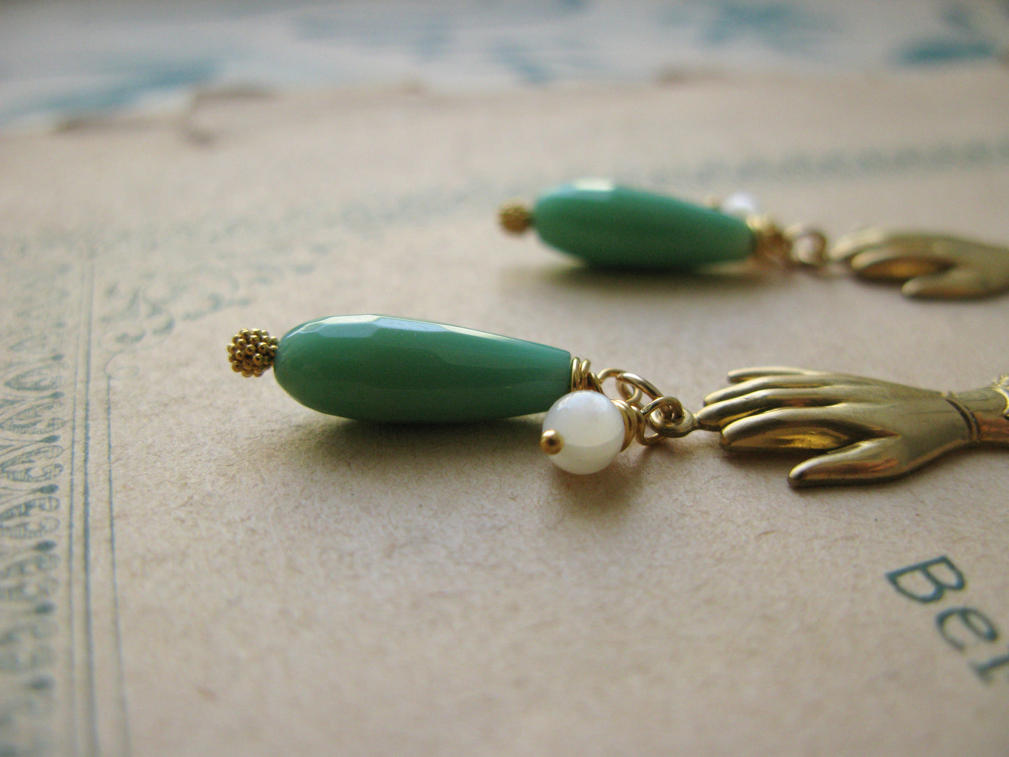 Amitié earrings in green